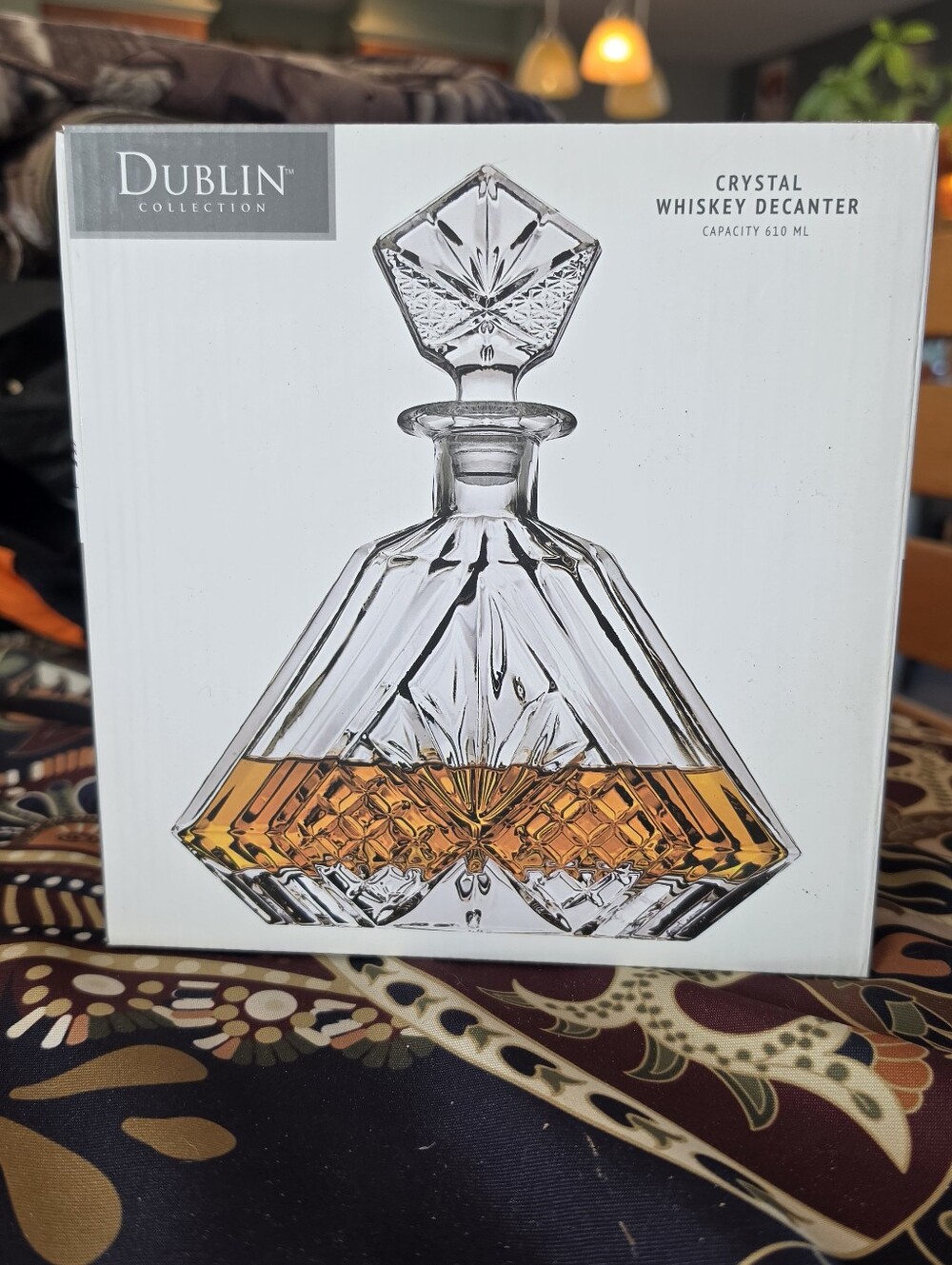 GODINGER Dublin Collection Crystal Whiskey Decanter  610 ML SHANNON